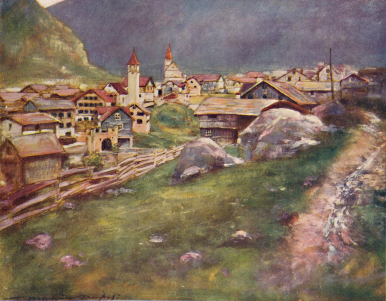 "Goeschenen", 1903 od Mortimer L Menpes