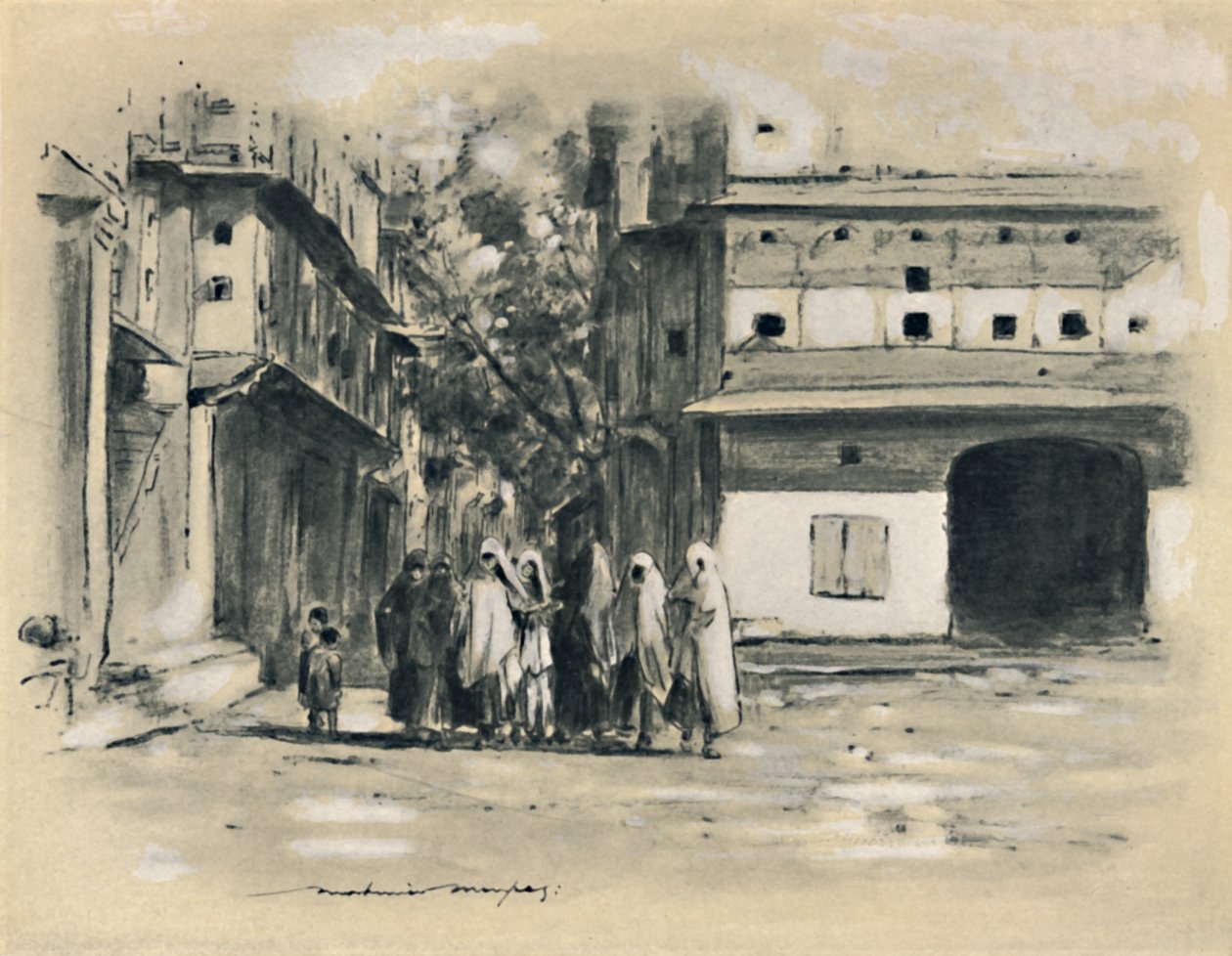 "Muslimská žena", 1903 od Mortimer L Menpes