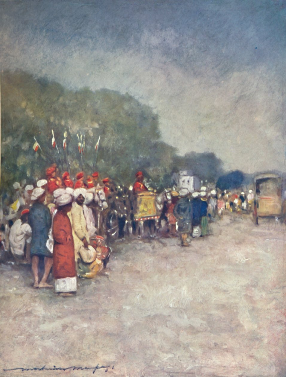 „Na Alipur Road“, 1903 od Mortimer L Menpes