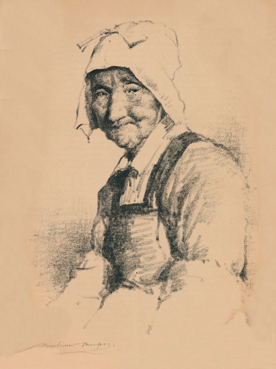 Portrét staré ženy, c1890, 1894 od Mortimer L Menpes