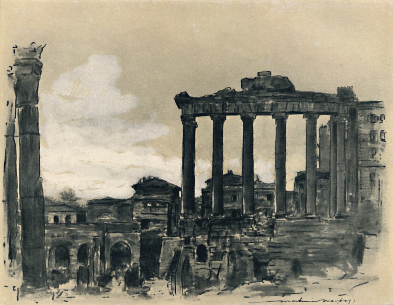 „Zbytky starověkého Říma“, 1903 od Mortimer L Menpes