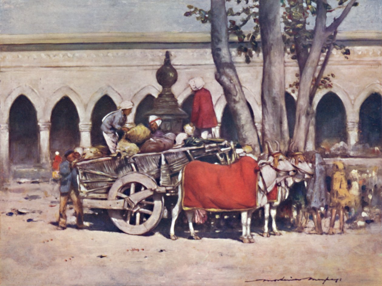 „Scéna před nádražím během Dillí Durbar“, 1903 od Mortimer L Menpes