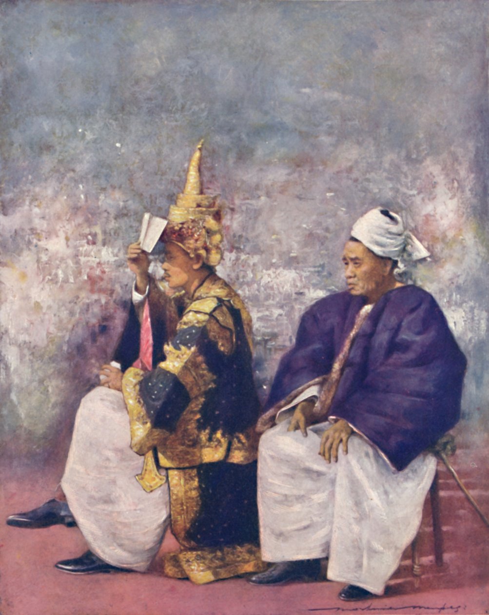„Šanští náčelníci sledují Durbar“, 1903 od Mortimer L Menpes