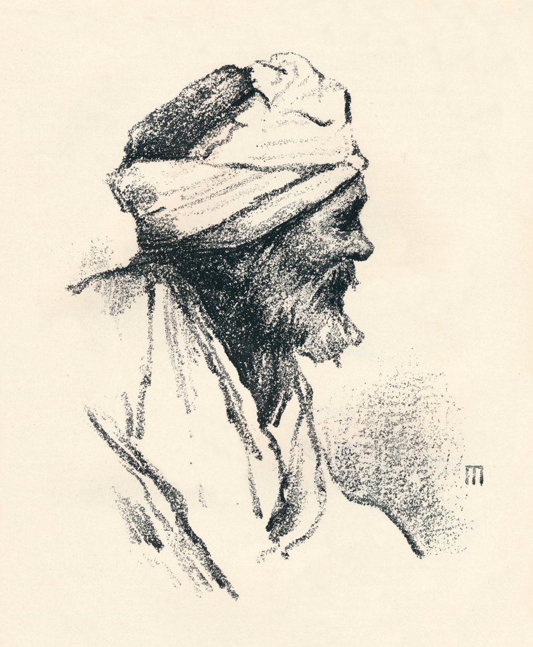 "Studie hlavy", c1893, 1894 od Mortimer L Menpes