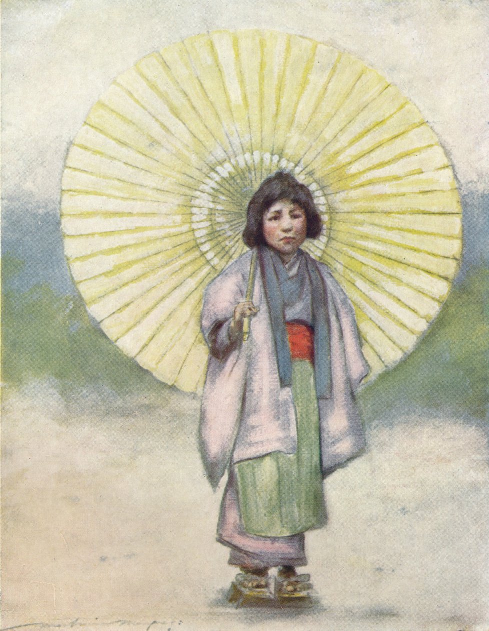 „Dítě a deštník“, c1887, 1901 od Mortimer L Menpes