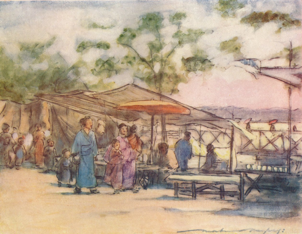 „Konec dne a konec festivalu“, c1887, 1901 od Mortimer L Menpes