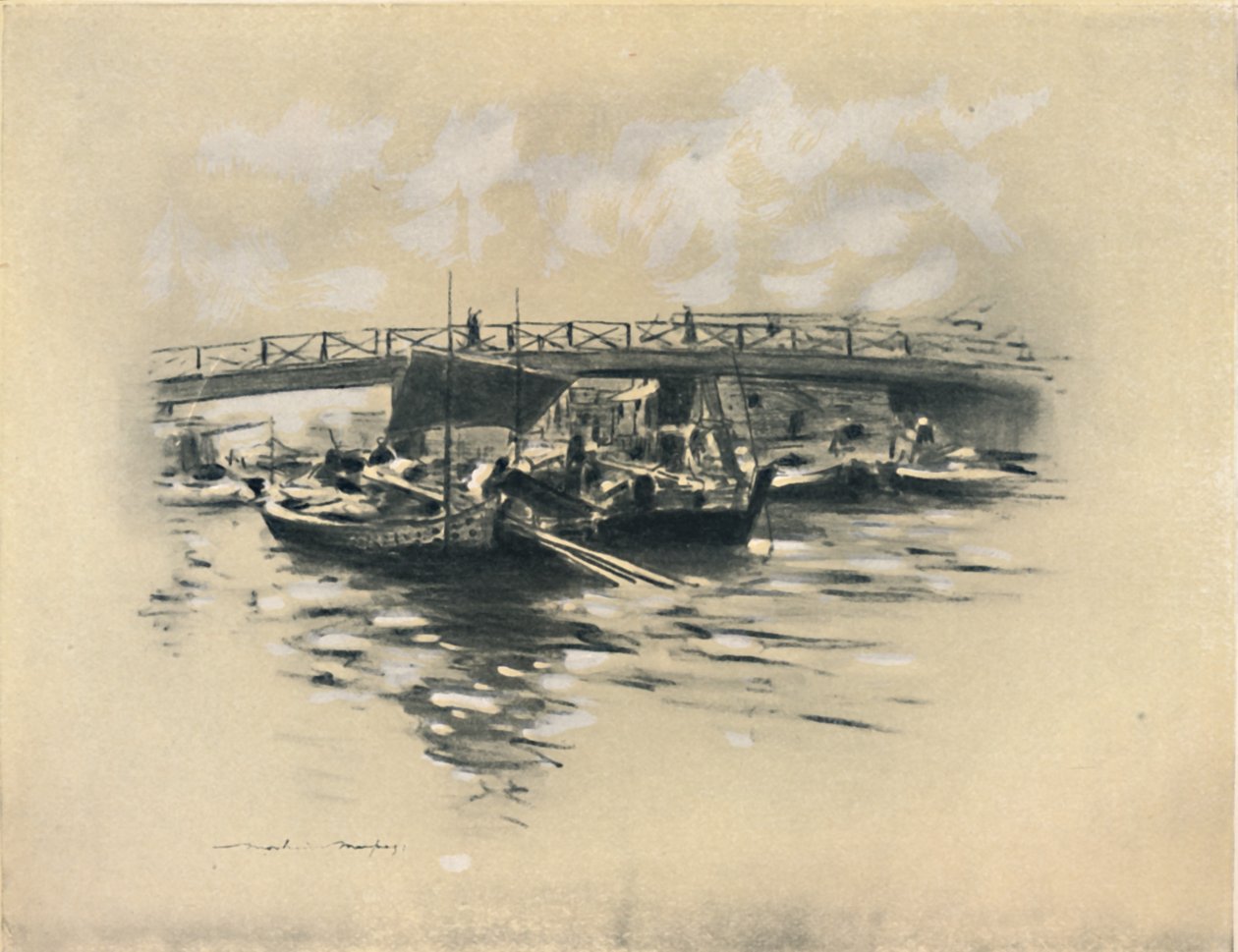„Řeka Ogara v Tokiu“, 1903 od Mortimer L Menpes