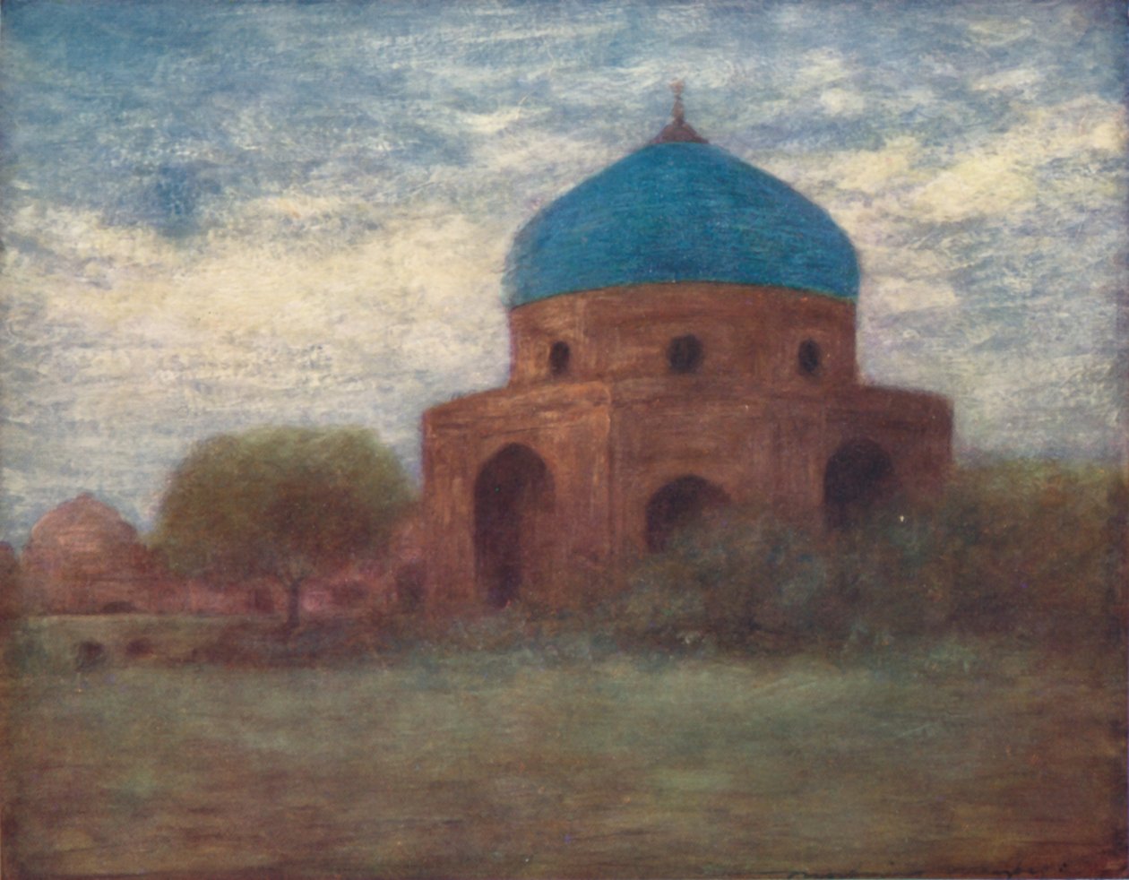 Porcelánová kopule, Amritsar, 1903 od Mortimer L Menpes