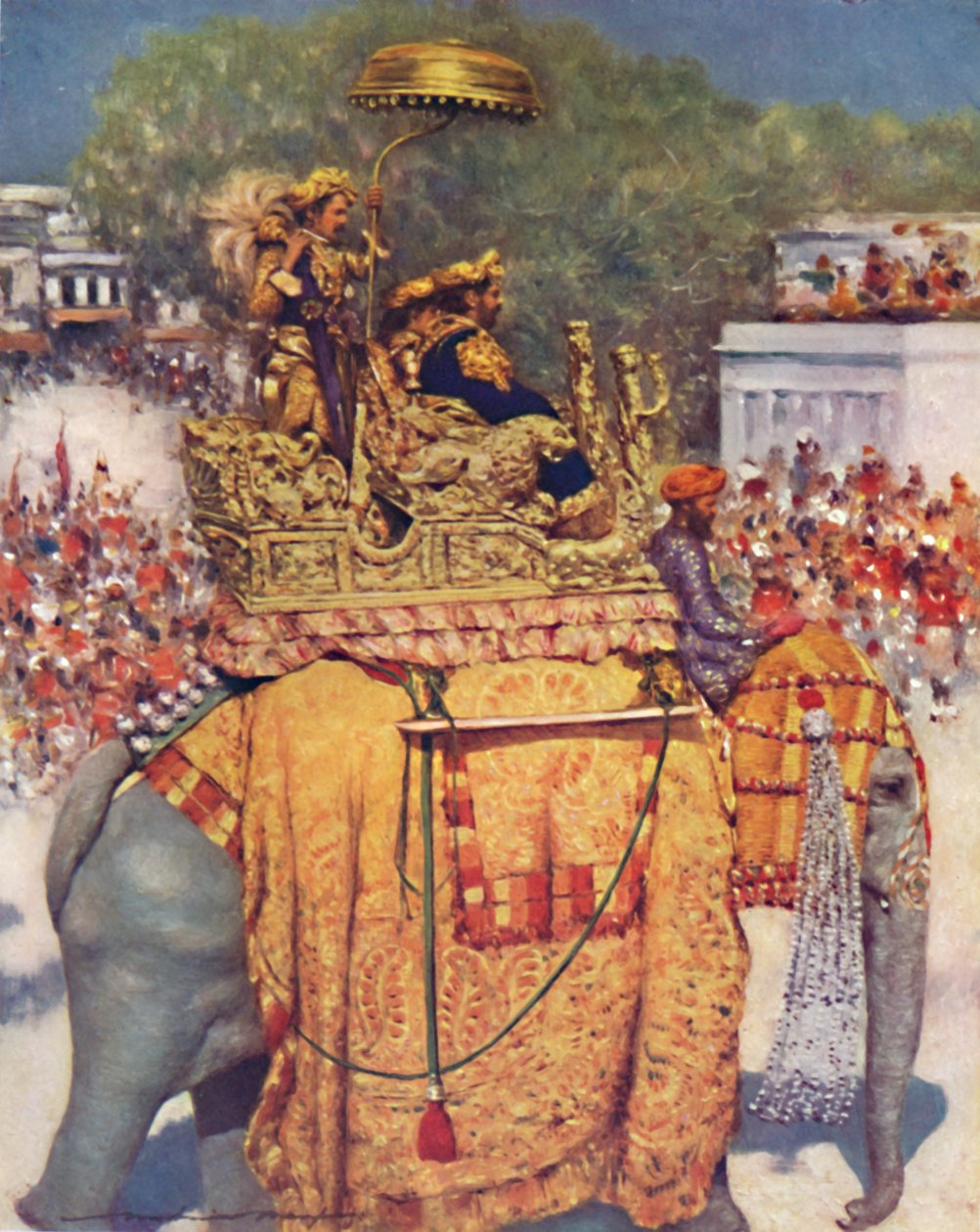The State Entry: A Distinguished Maharaja, 1903 od Mortimer L Menpes