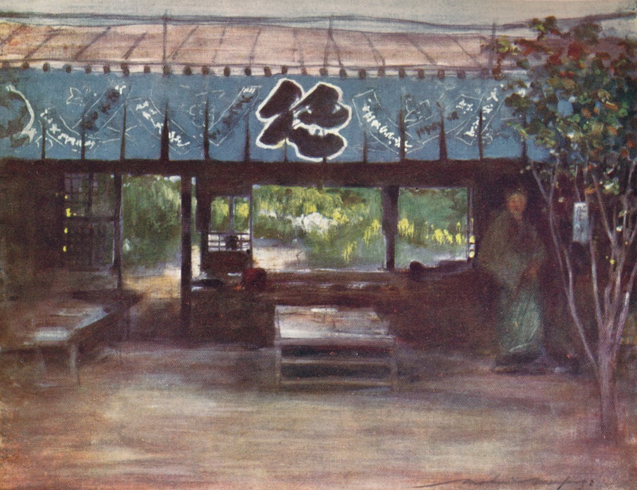 „Čajovna štíhlého stromu“, c1887, 1901 od Mortimer L Menpes