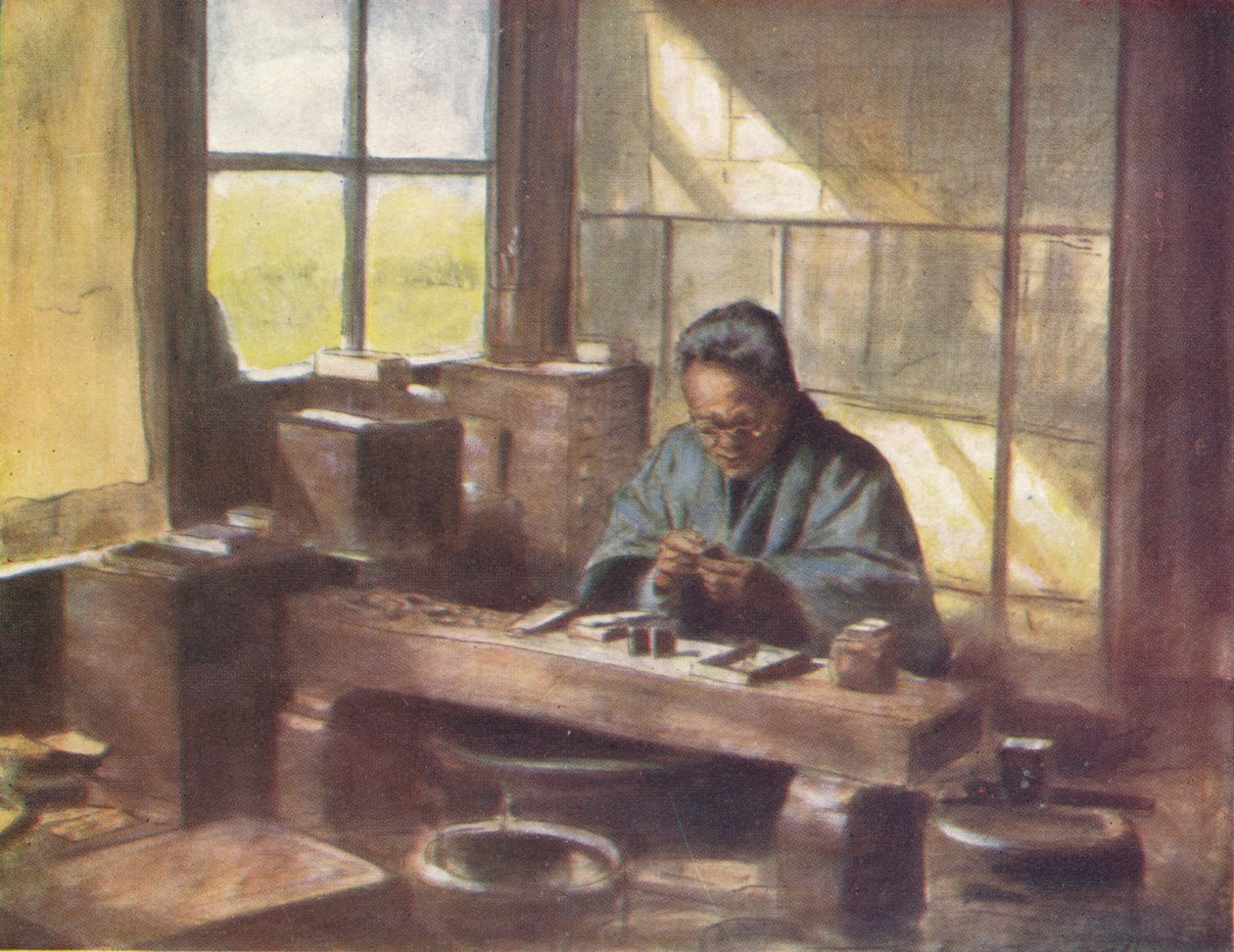 A Cloissonne Worker, c1887, 1901 od Mortimer Ludington Menpes