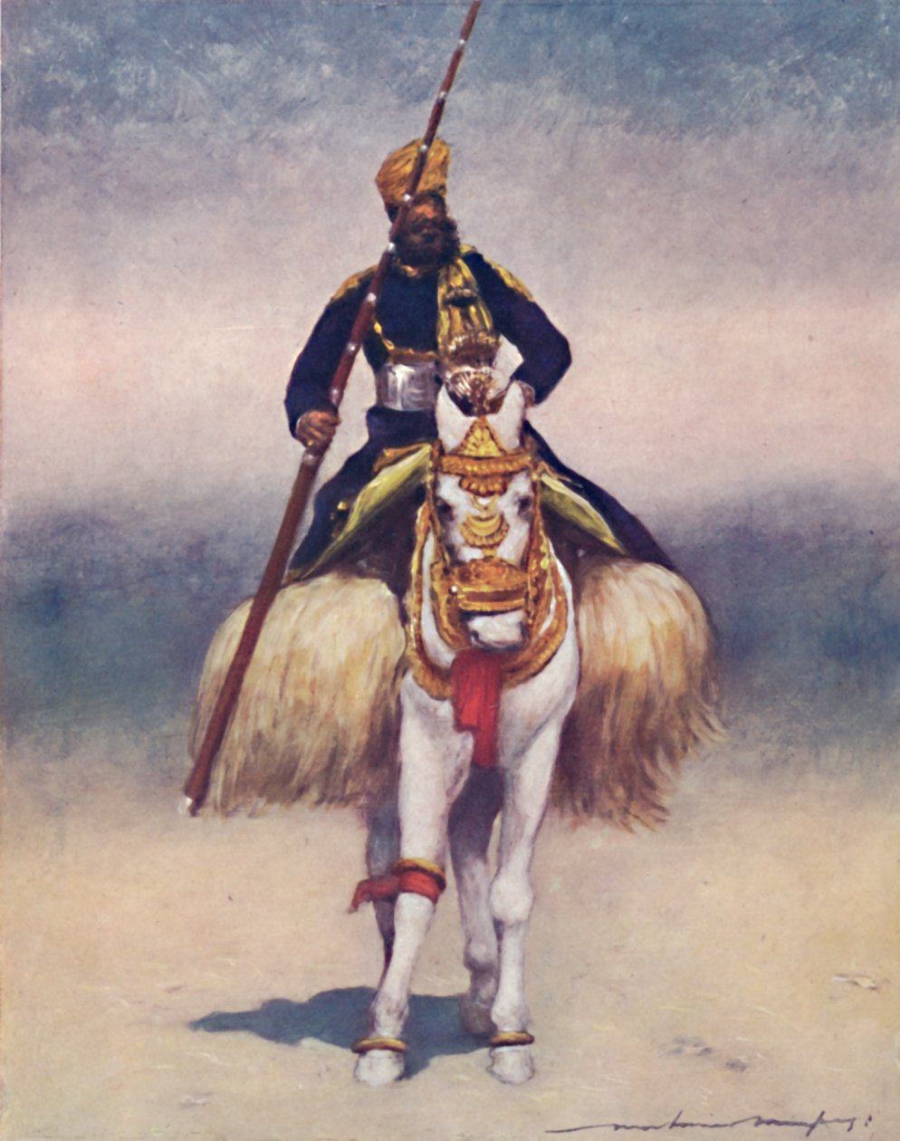 A Retainer z Alwar, 1903 od Mortimer Ludington Menpes