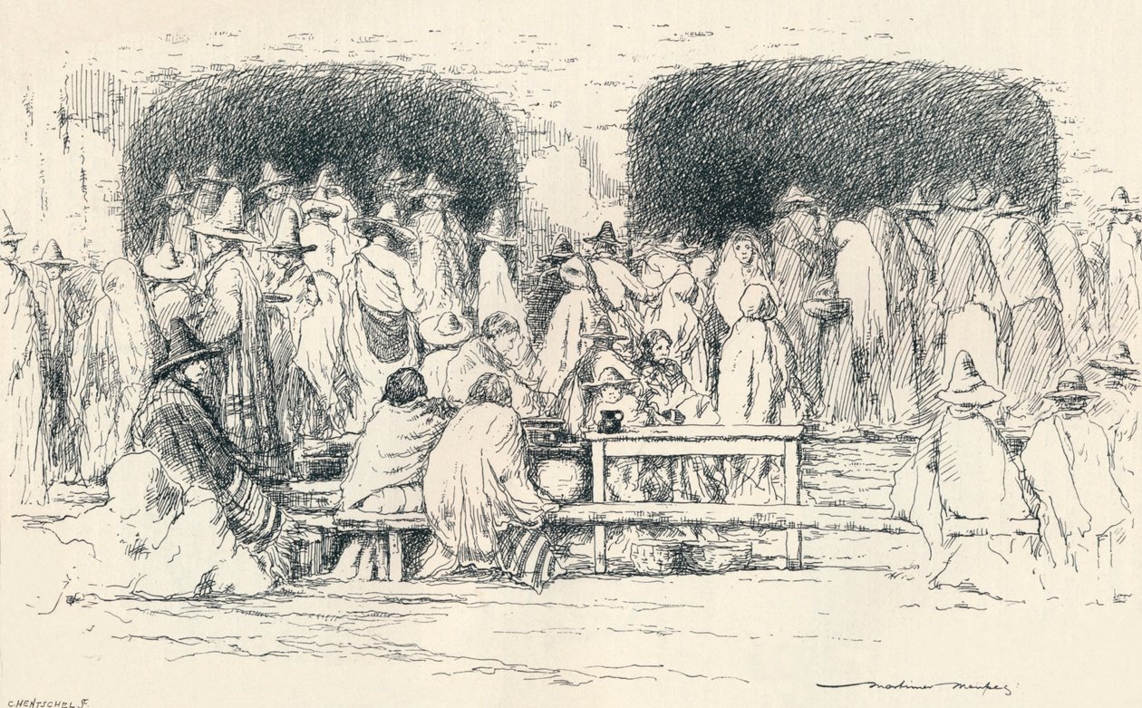 Poledne v Puebla, c1895, 1896 od Mortimer Ludington Menpes