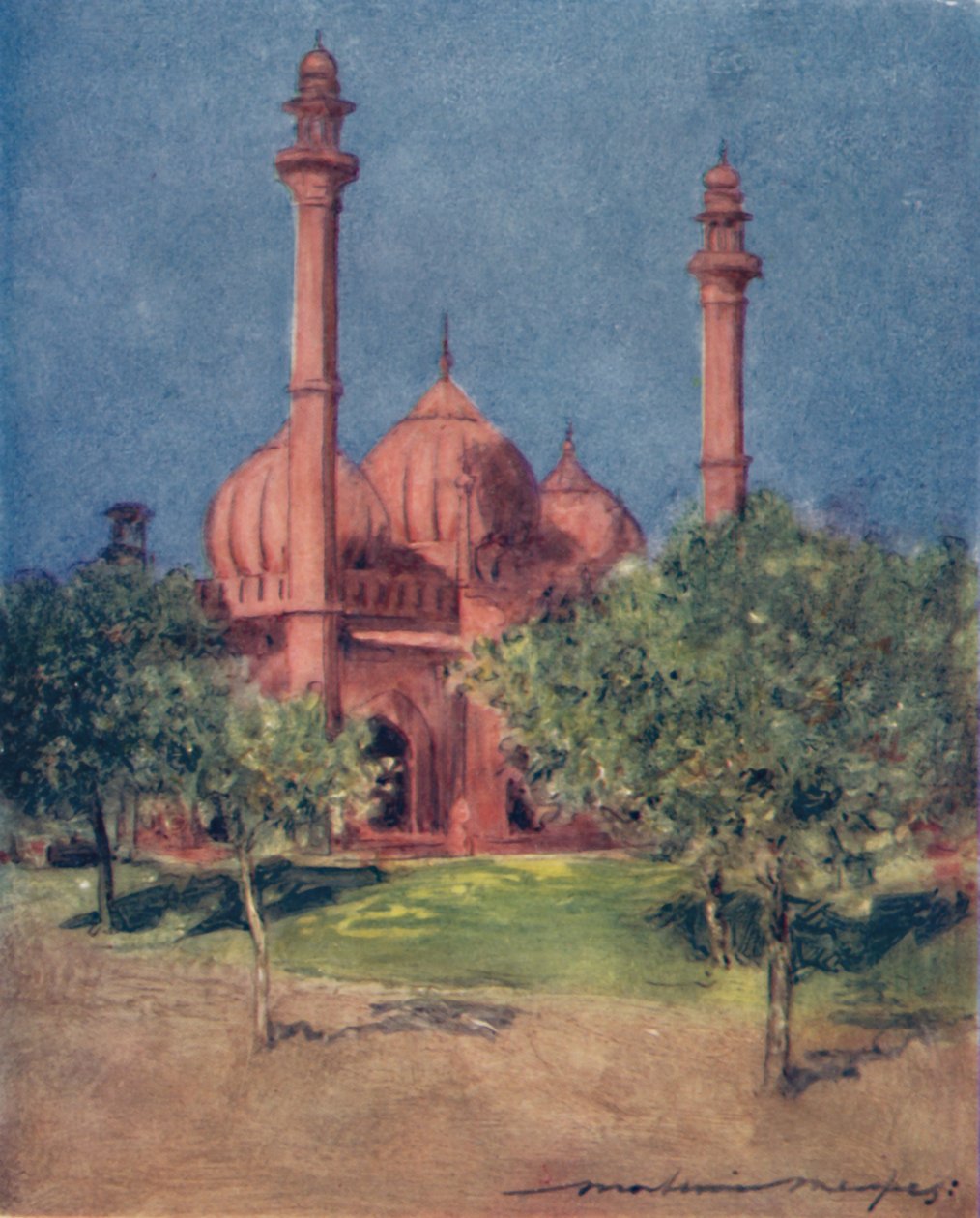 Mešita Naul Masa, 1905 od Mortimer Ludington Menpes