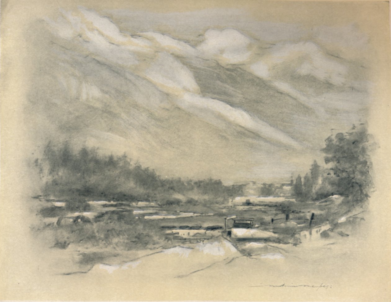 Sousedství Chamounix, 1903 od Mortimer Ludington Menpes