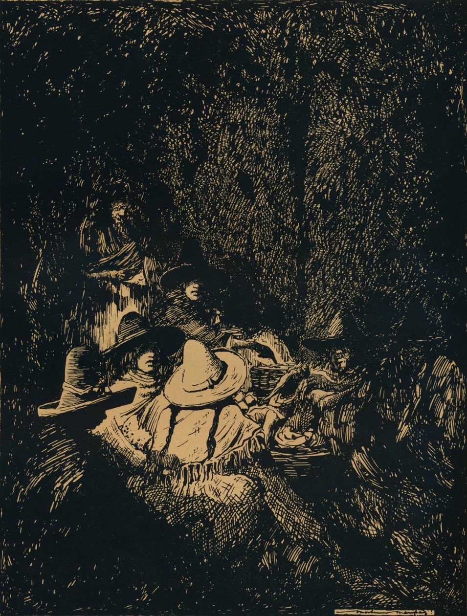 Noční scéna v Puebla, c1895, 1896 od Mortimer Ludington Menpes