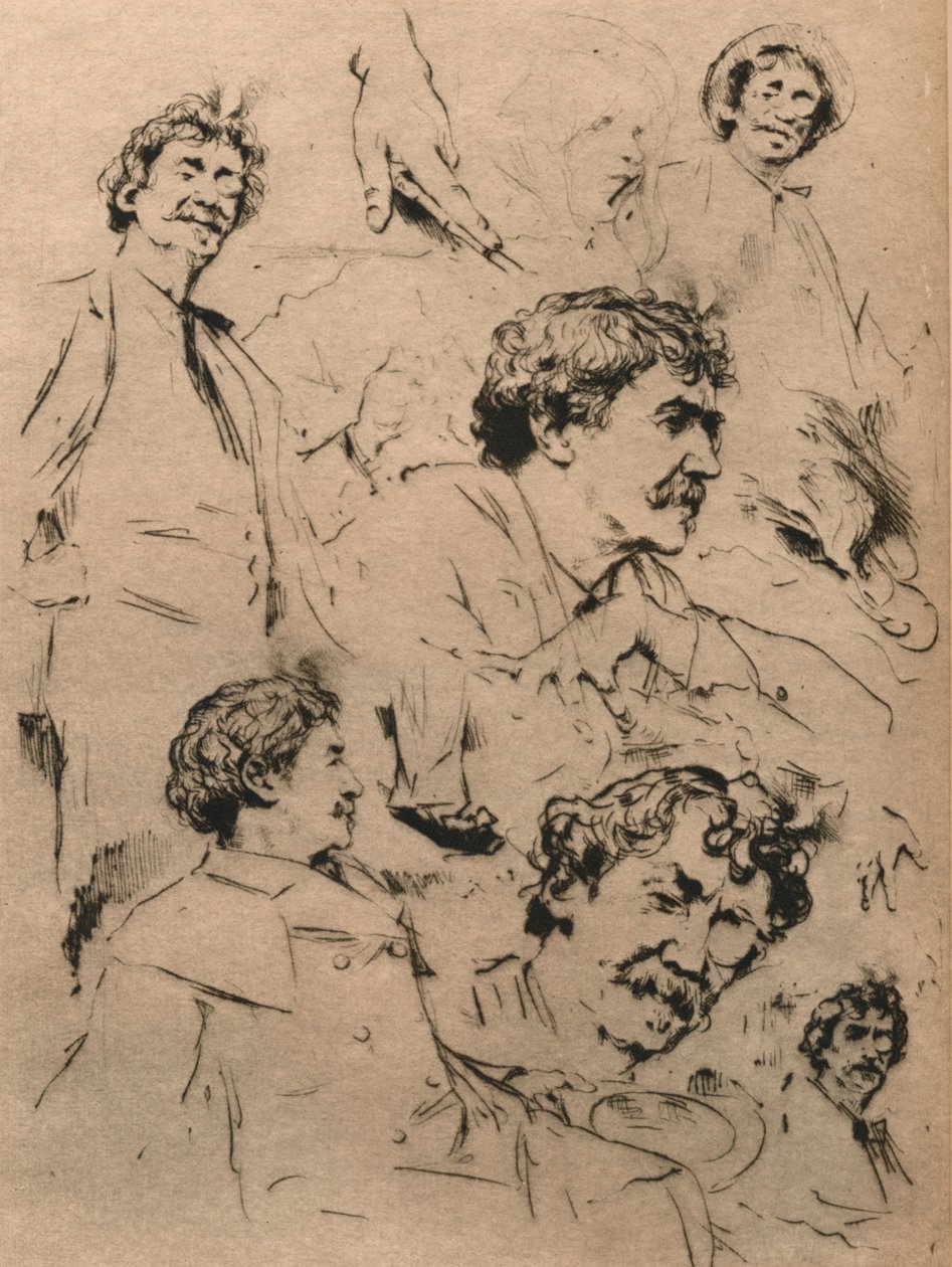 Studie Jamese McNeilla Whistlera, c1886. 1903 od Mortimer Ludington Menpes