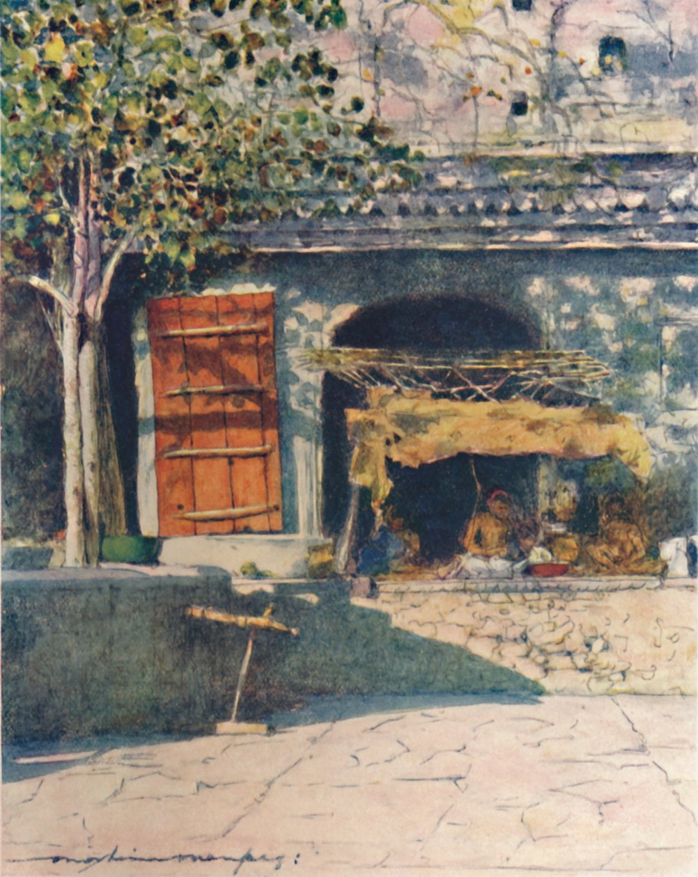 Červená závěrka, 1905 od Mortimer Ludington Menpes