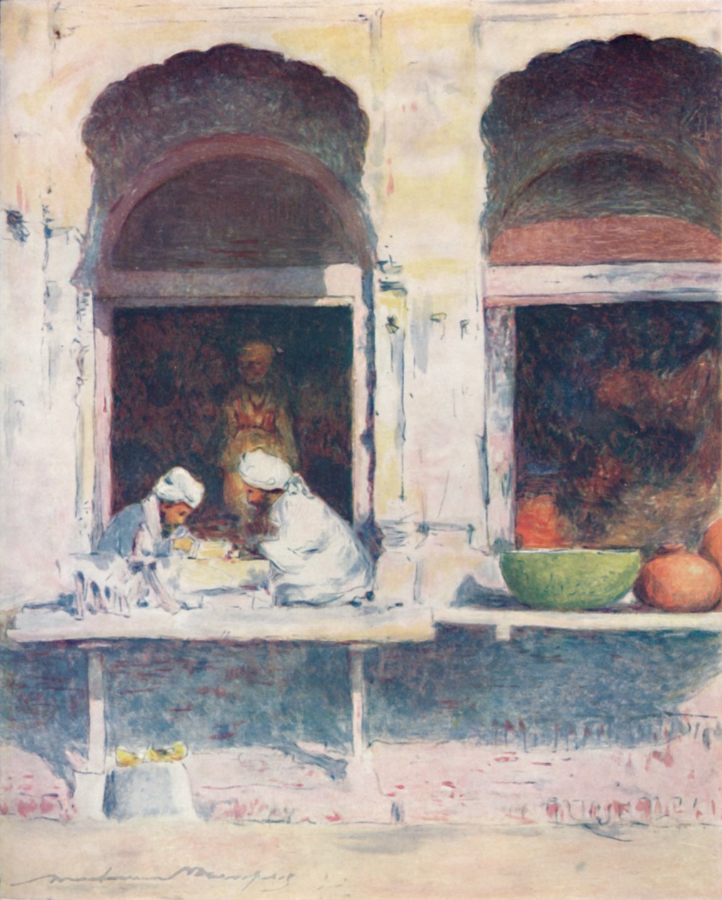 Dělníci ve stříbře a zlatě, 1905 od Mortimer Ludington Menpes