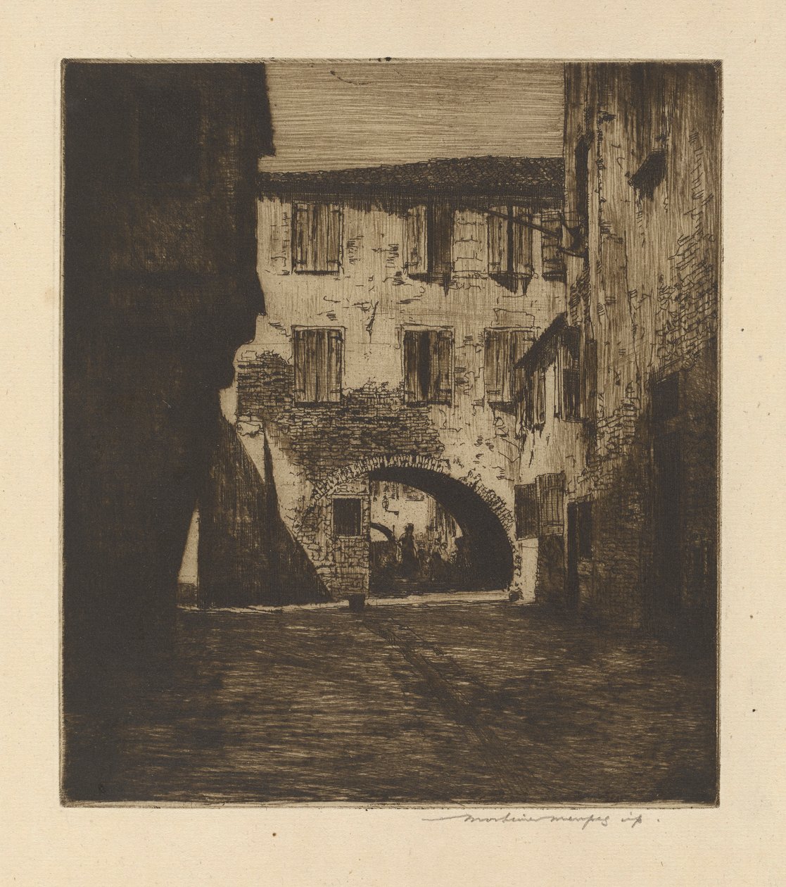 Ve vedlejší ulici, Chioggia od Mortimer Menpes