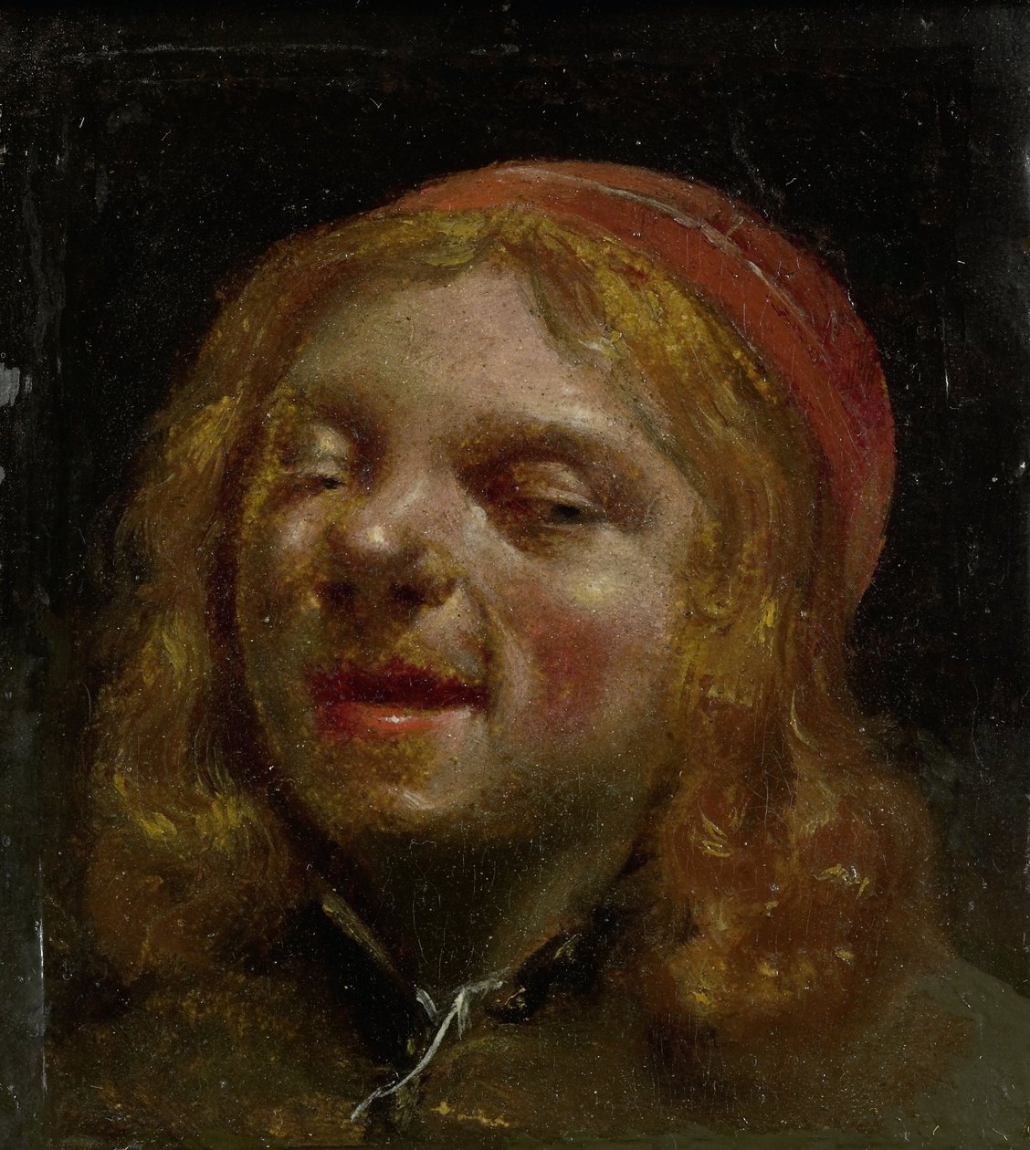Autoportrét, tzv. Portrét Jana Fabuše, 1660-61 (olej na papíře, v 8 cm × š 7 od Moses Ter Borch