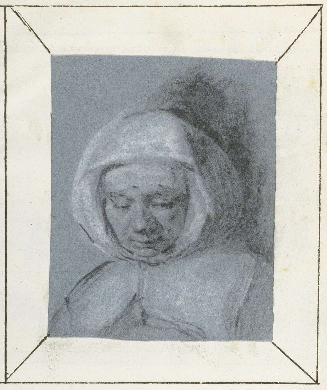 Studie ženské hlavy od Moses Ter Borch