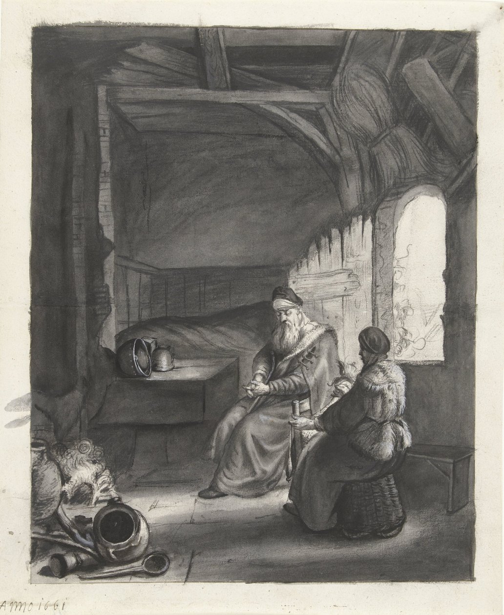 Tóbit a Anna od Moses Ter Borch