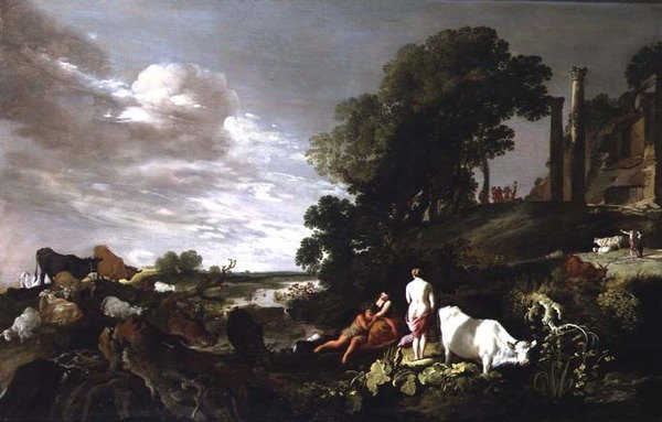 Výchova Bakcha od Moyses or Moses Matheusz. van Uyttenbroeck