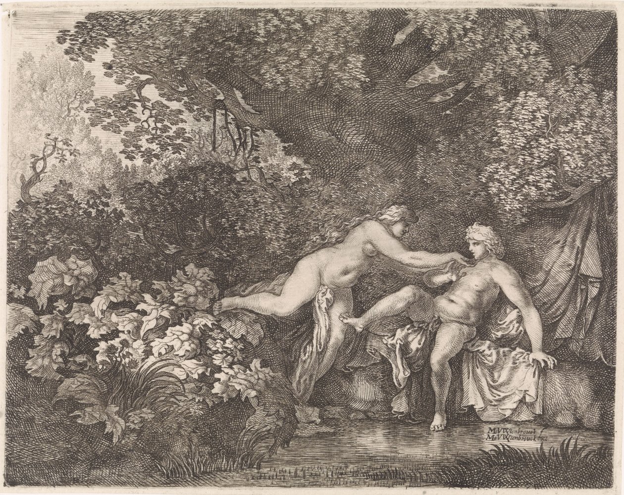 Salmacis a Hermaphroditus od Moyses van Wtenbrouck