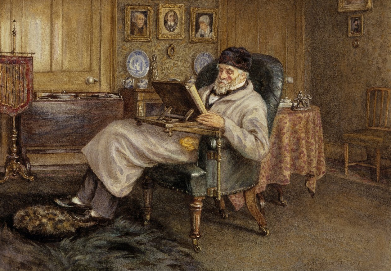 Thomas Carlyle, 1795 - 1881. Historik a esejista od Helen Allingham