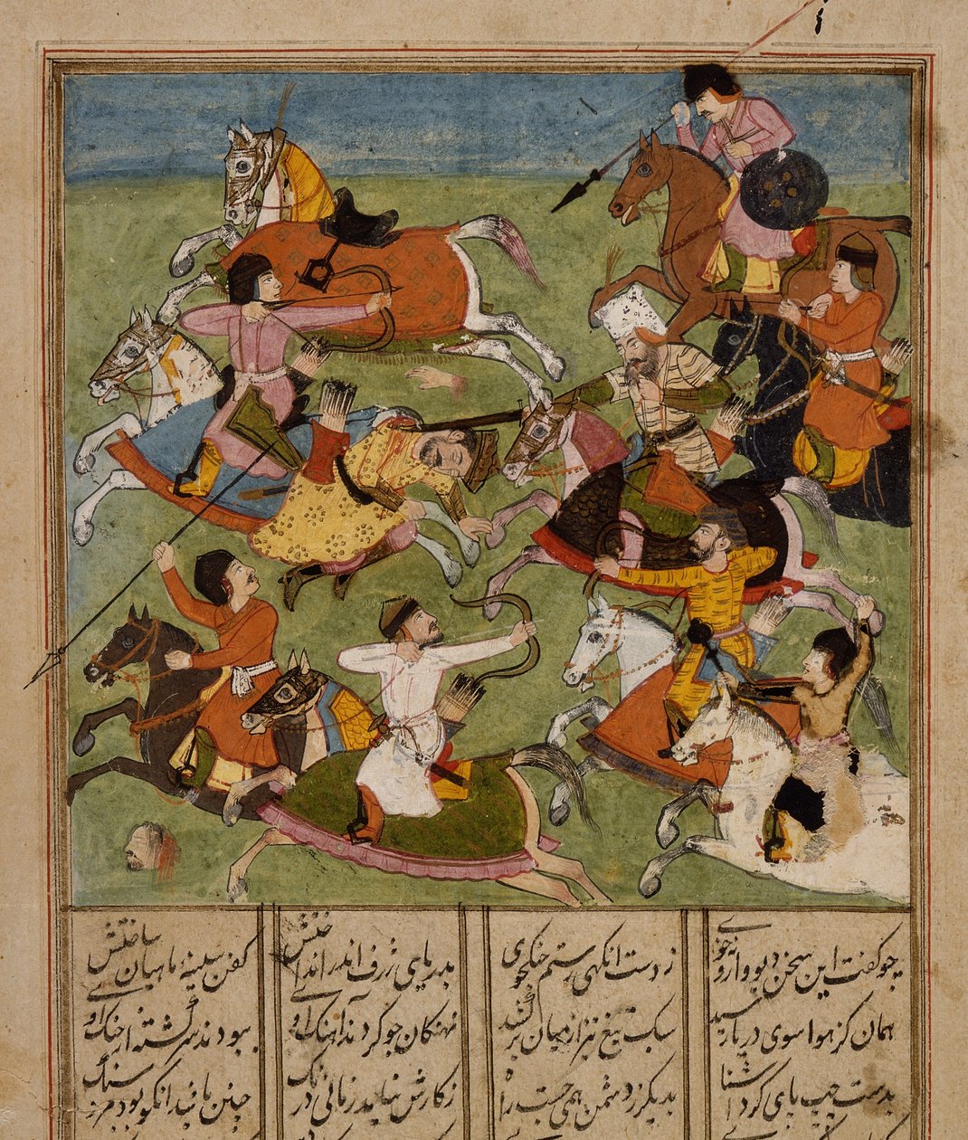 Bitevní scéna, kolem 1610-20 od Mughal School