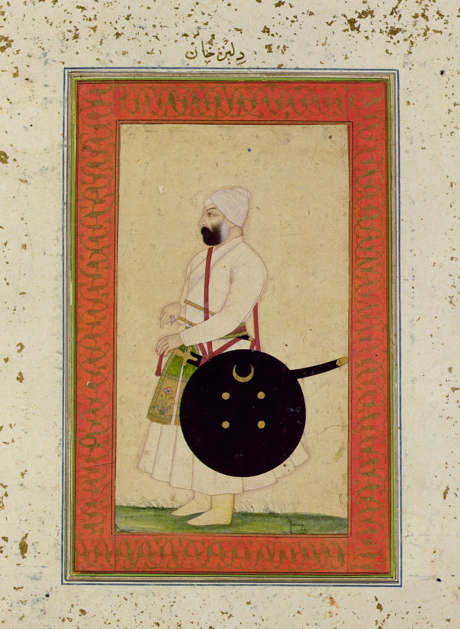 Portrét Dilir Khan, c.1760, z Velkého Clive Album od Mughal School