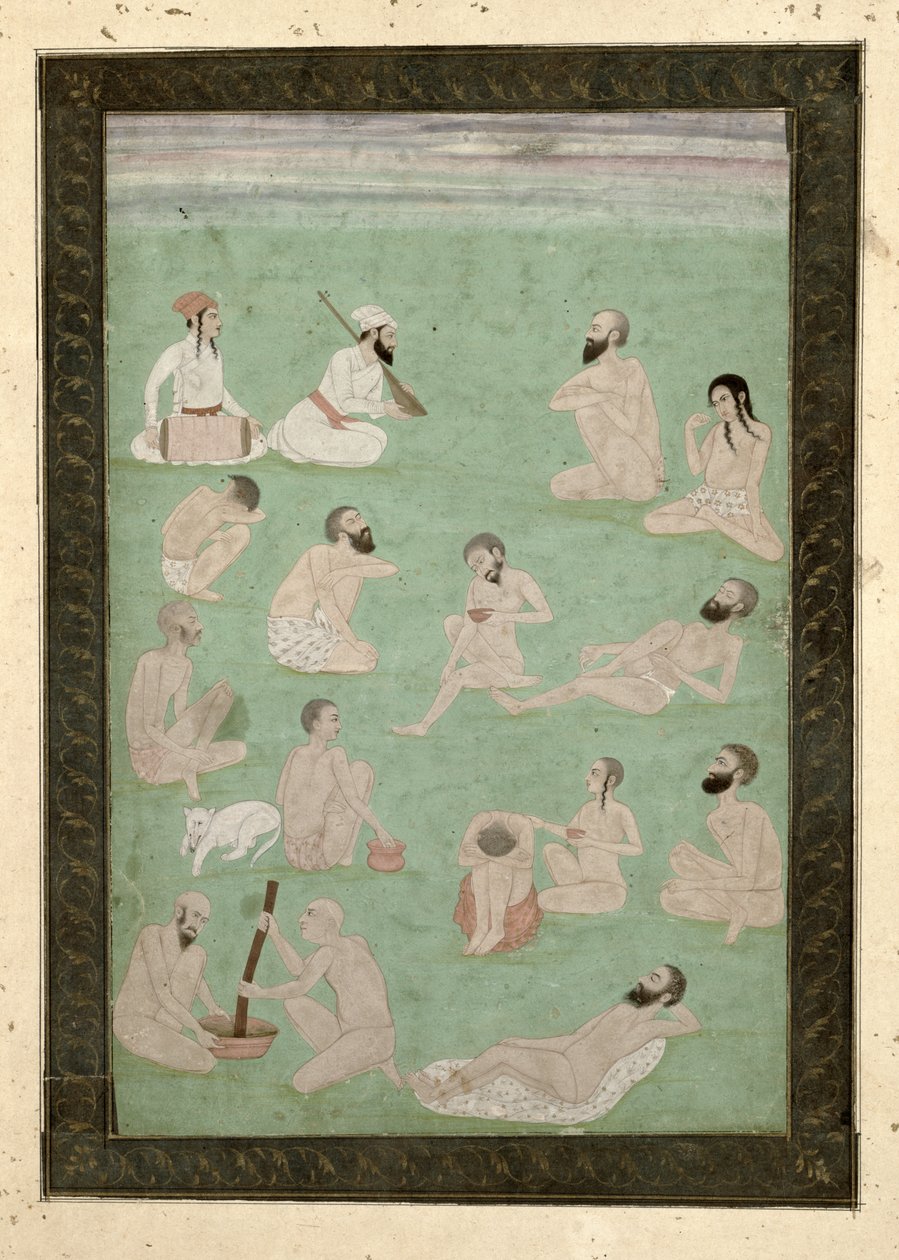 Třináct dervišů z Velkého alba Clive od Mughal School