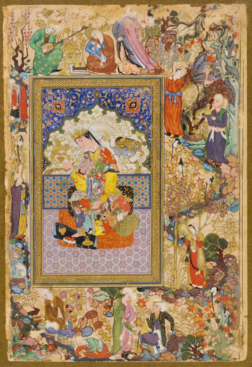 Muhammad Charif Musavvir a Muhammad Murád Samarqandi, sedící princezna od Muhammad Murad