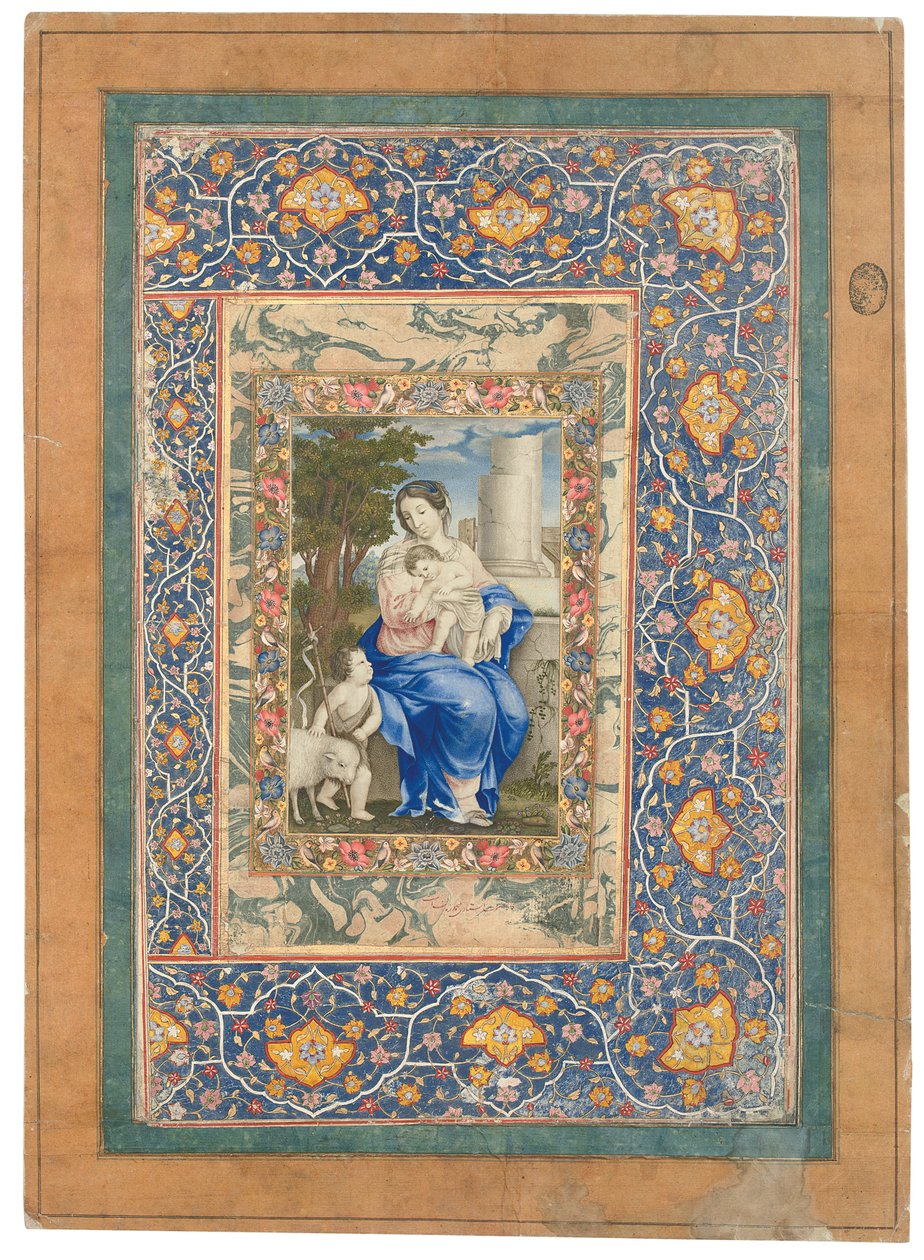 Madona s dítětem, 1682-83 od Muhammad Zaman