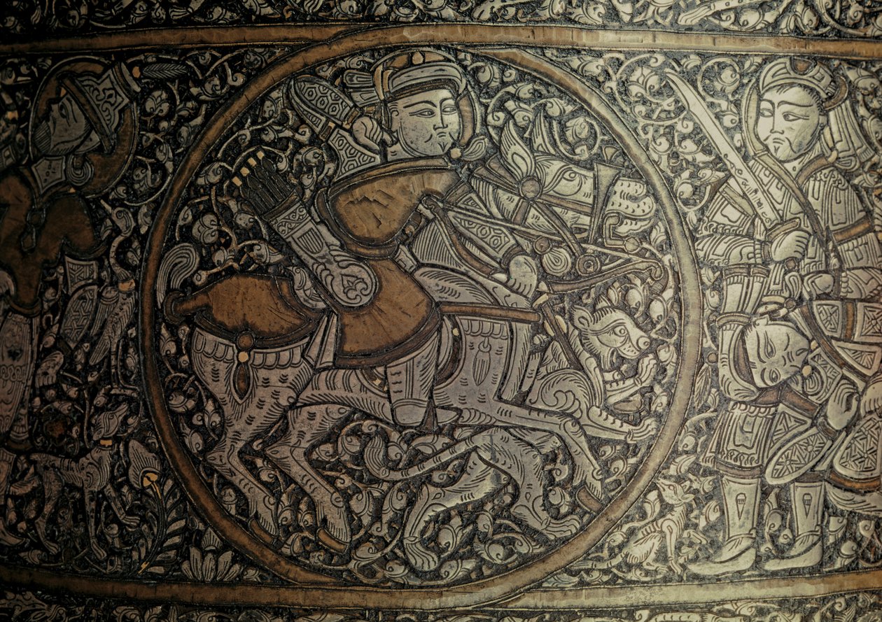 MAMLUK KNIGHT: Syrské umění. Detail umyvadla s názvem "Baptisterium sv. Ludvíka"... od Muhammed Ibn Al Zayn