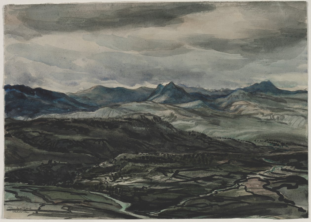 Bouřkové počasí, Ronda, Španělsko od Muirhead Bone