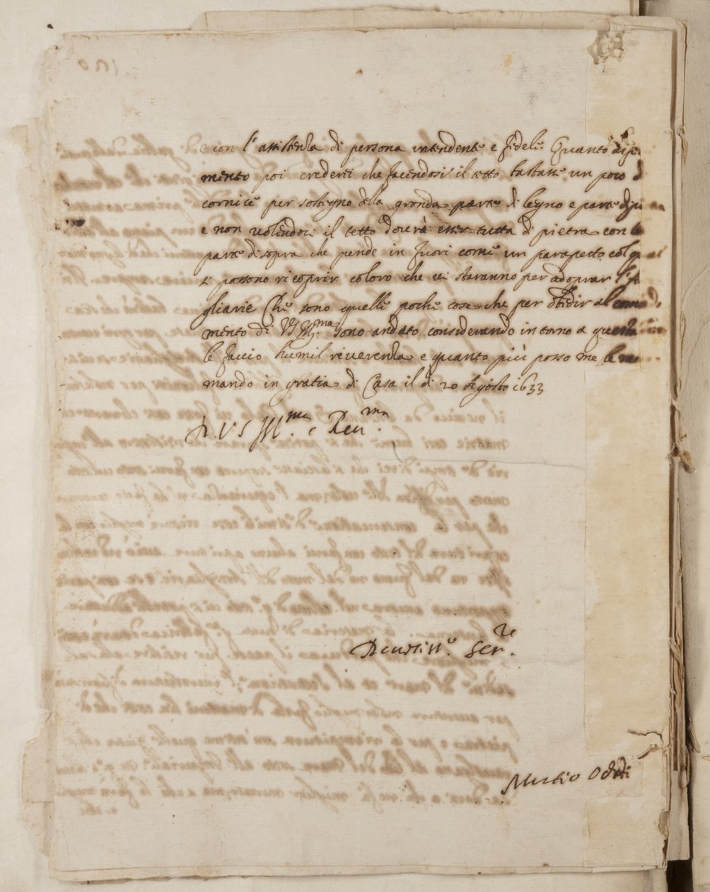 Portfolio kreseb Mutio Oddi z Urbina a dalších, p120, c.1635-40 (pero a inkoust na papíře ve vázaném svazku) od Muzio Oddi