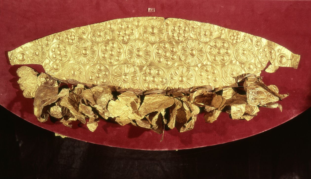 Diadém z hrobu, Horní kruh od Mycenaean Mycenaean