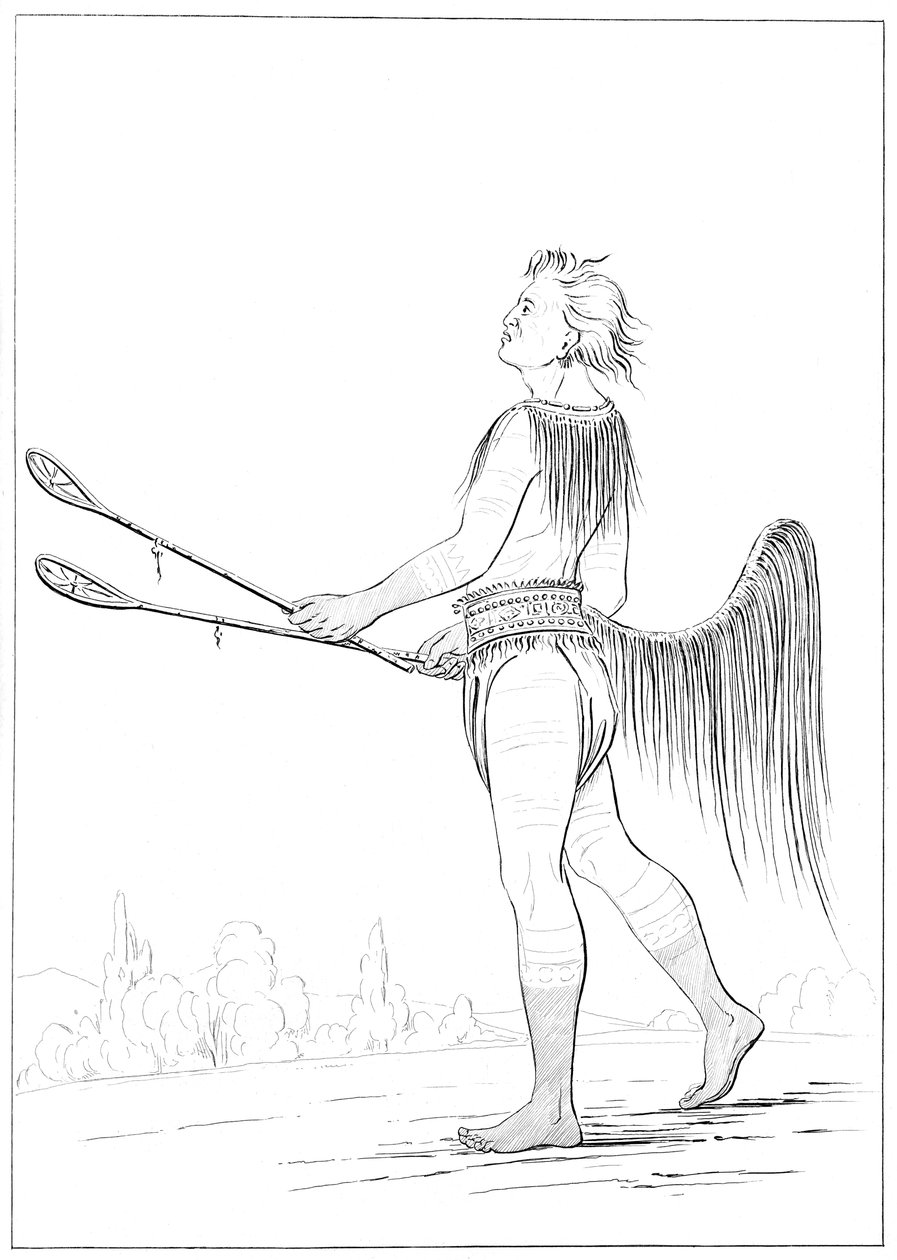 Významný hráč míče, 1841. od Myers and Co