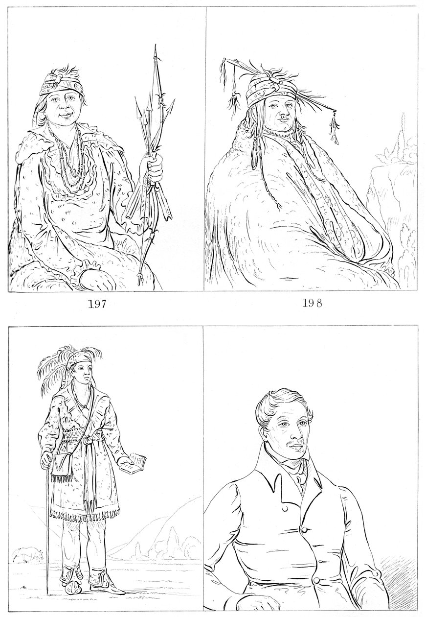 Delawarové a Mohykáni, 1841. od Myers and Co