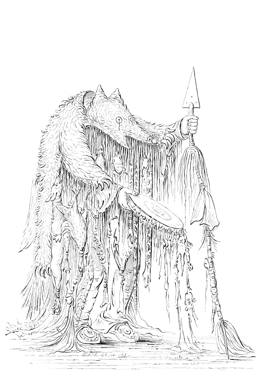 Indiánský šaman, 1841. od Myers and Co