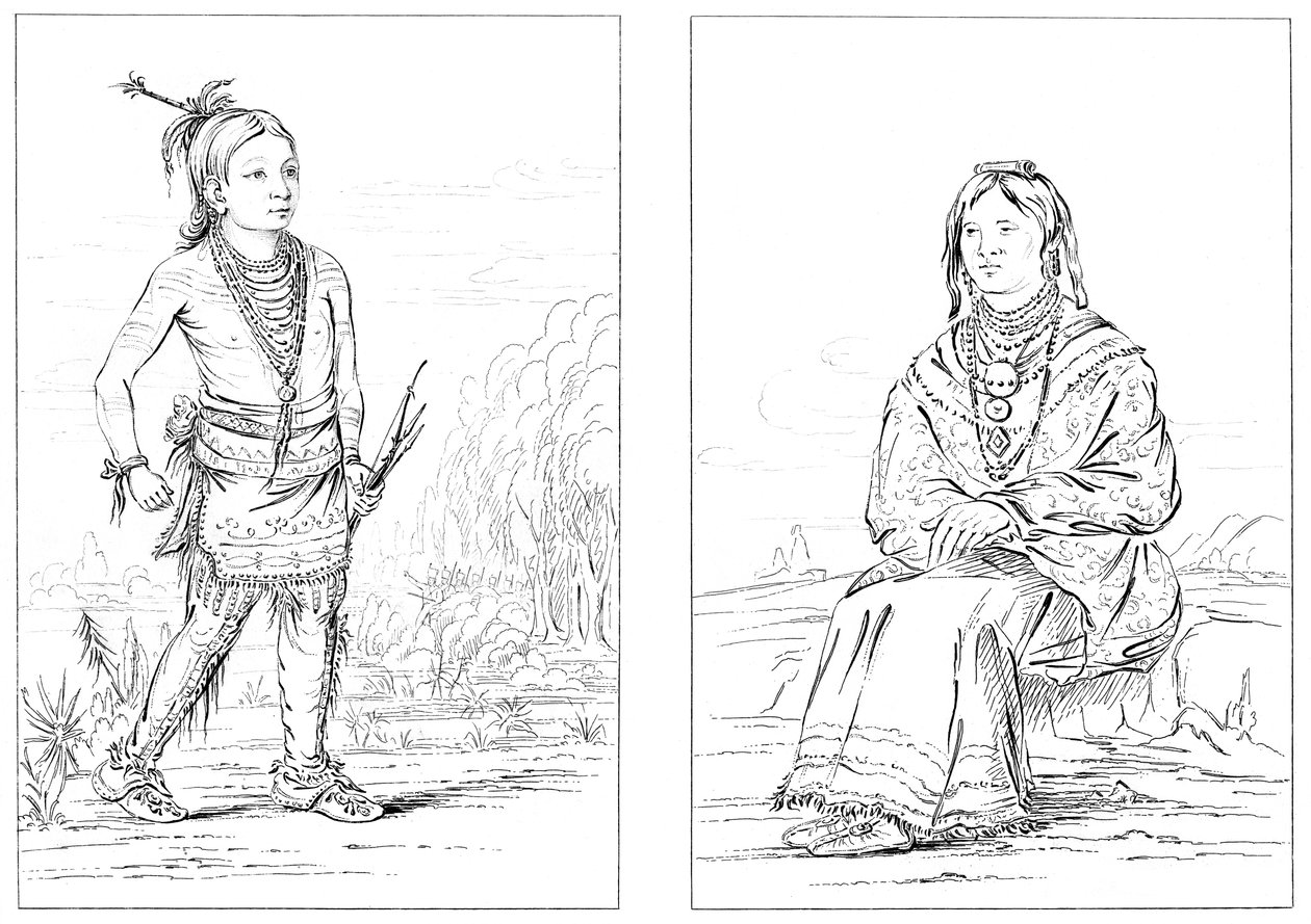 Domorodí Američané, Severozápadní hranice, 1841. od Myers and Co