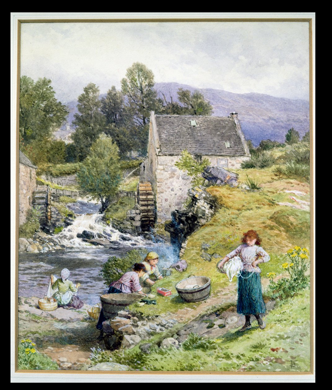 Mlýnský bazén od Myles Birket Foster