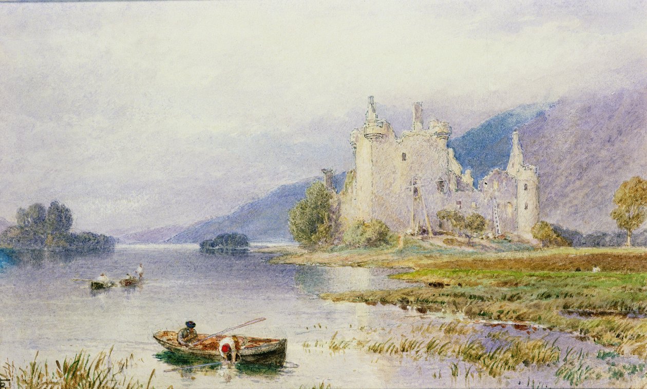 Hrad Kilchurn od Myles Birket Foster