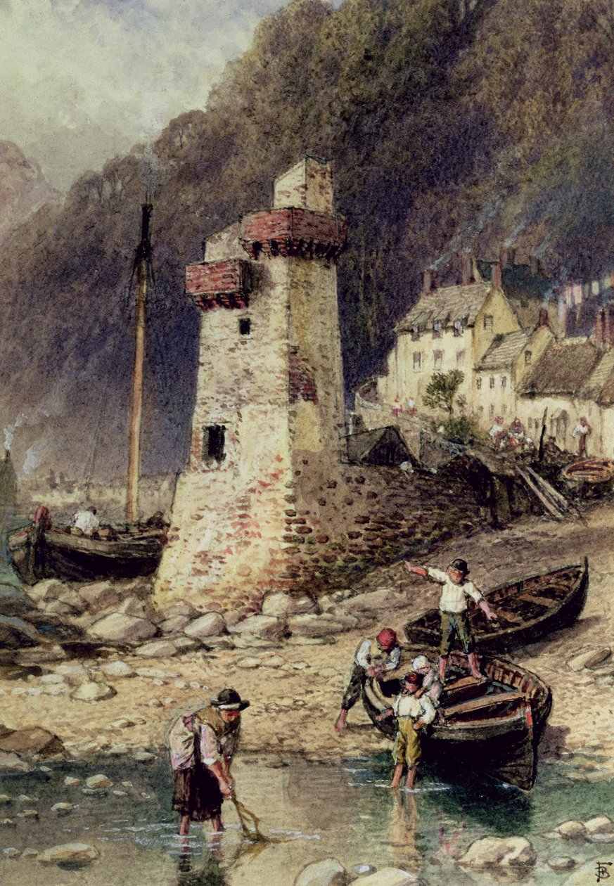 Lynmouth, Devonshire od Myles Birket Foster