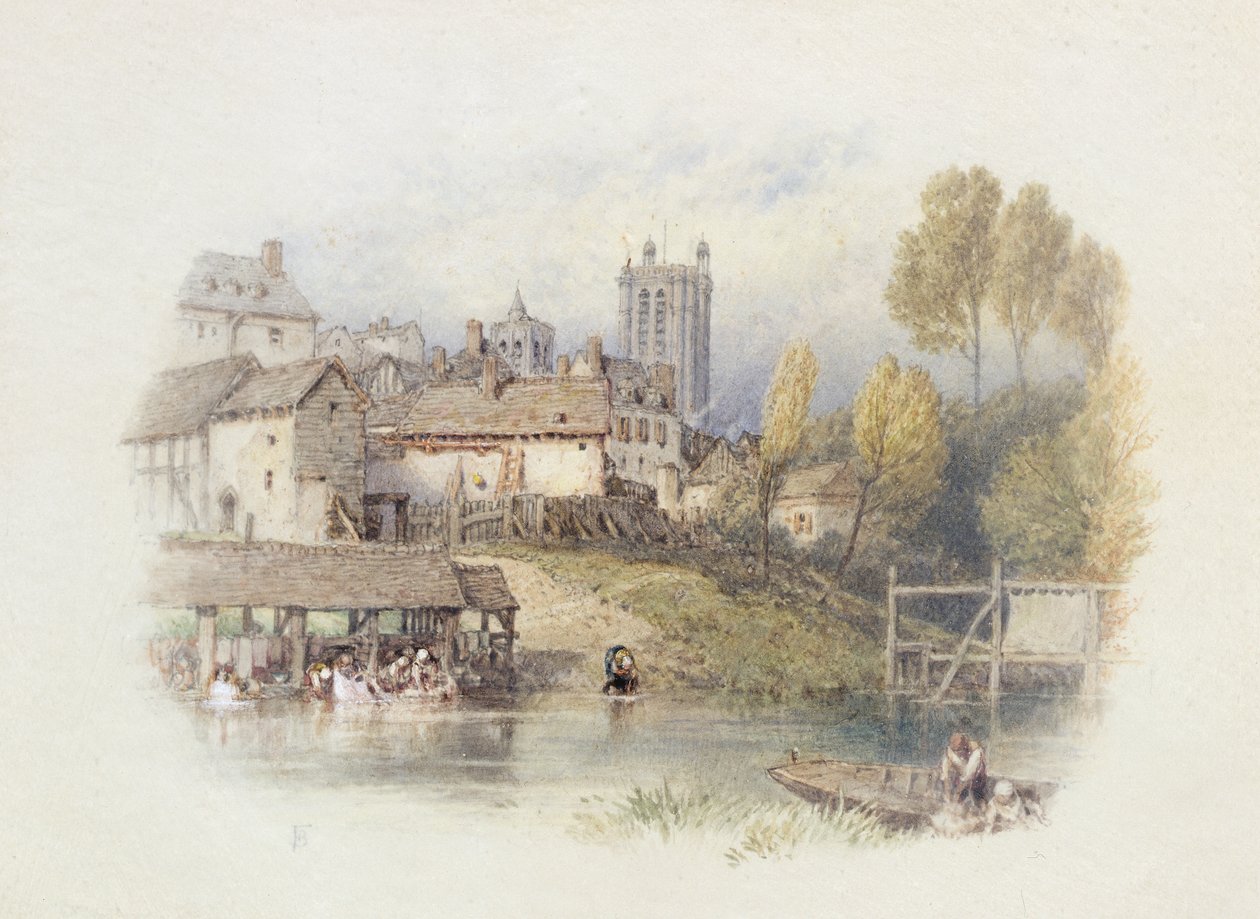 Nantes, Francie od Myles Birket Foster