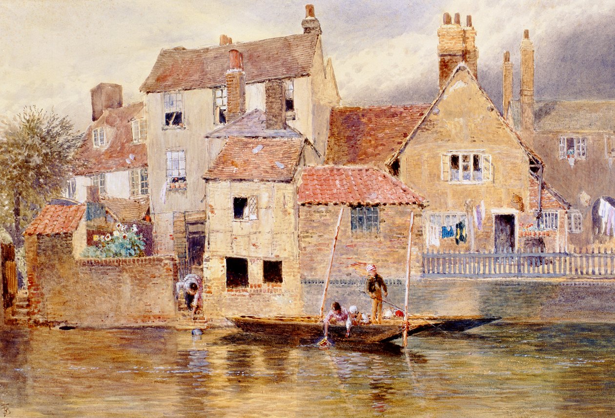 Staré chalupy v Etonu od Myles Birket Foster