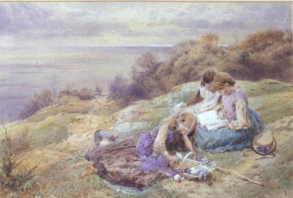 V Bonchurch, Isle of Wight od Myles Birket Foster