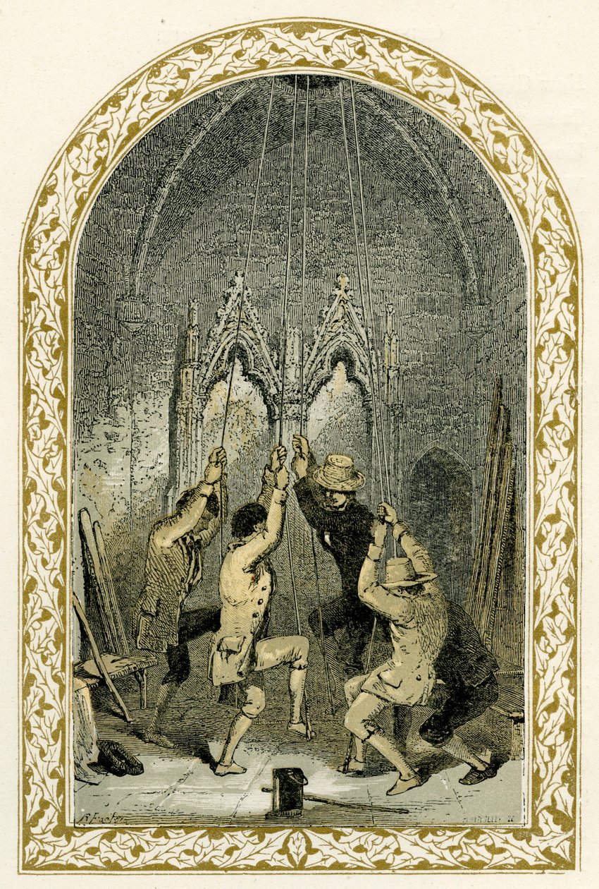 Zvoníci - ilustrace Birket Foster od Myles Birket Foster
